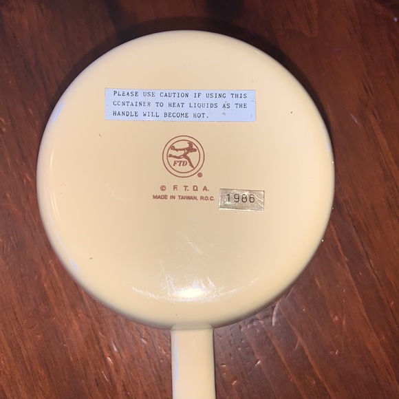 👙 Vintage 1986 FTD metal enamel ware cup - Picture 6 of 7